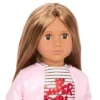 Our Generation Elena 18" Fashion Doll With Jacket & Super Girl Top