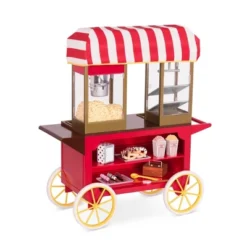 Our Generation Retro Pretzel & Popcorn Play Food Stand For 18" Dolls - Poppin' Plenty Snack Cart -Our Generation GUEST 0e6303ff 2763 46d4 bd5d 86a42556c3b1