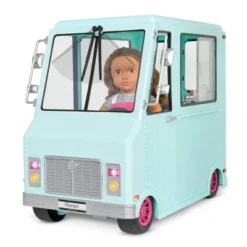 Our Generation Sweet Stop Ice Cream Truck With Electronics For 18" Dolls - Light Blue -Our Generation GUEST 150613b4 5998 4031 975f 72a276a681af