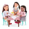 Our Generation Dining Table & Chairs Furniture Set With Play Food For 18" Dolls - Pizza With You -Our Generation GUEST 19465c61 eb61 4c87 95c3 fe36c708a29b