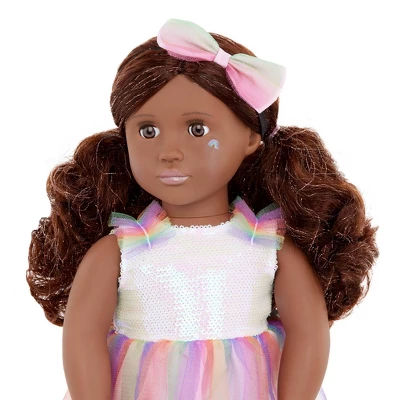 Our Generation Revery 18" Fashion Doll With Rainbow Dress 3 Our Generation Revery 18" Fashion Doll With Rainbow Dress