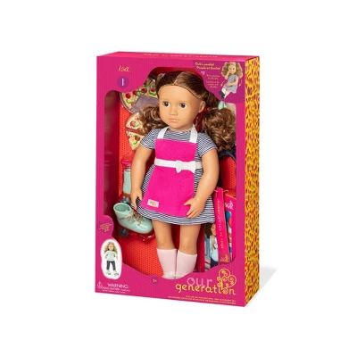 Our Generation Isa With Storybook & Outfit 18" Posable Cooking Doll 6 Our Generation Isa With Storybook & Outfit 18" Posable Cooking Doll - Image 4
