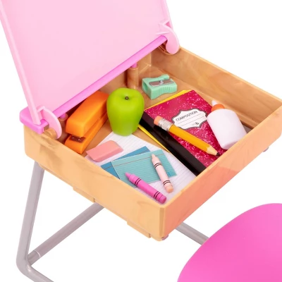 Our Generation Flying Colors School Desk & Supplies Accessory Set For 18" Dolls 5 Our Generation Flying Colors School Desk & Supplies Accessory Set For 18" Dolls - Image 3