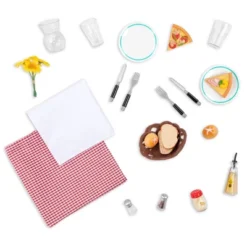 Our Generation Dining Table & Chairs Furniture Set With Play Food For 18" Dolls - Pizza With You -Our Generation GUEST 5710a6dd e7d4 47ed 9263 c71a782ab87e
