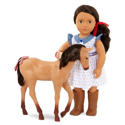 Our Generation Daria With Foal 18" Doll & Horse Set 3 Our Generation Daria With Foal 18" Doll & Horse Set