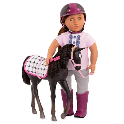 Our Generation Black Velvet Foal Horse Accessory Set For 18" Dolls 4 Our Generation Black Velvet Foal Horse Accessory Set For 18" Dolls - Image 2