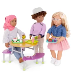 Our Generation Cafeteria Table School Accessory Set For 18" Dolls -Our Generation GUEST 7967e521 afb0 468e 98cc e5c0ff37ee53