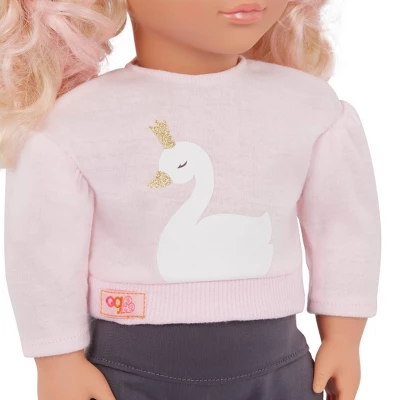 Our Generation Eliana 18" Fashion Doll & Plush Swan 4 Our Generation Eliana 18" Fashion Doll & Plush Swan - Image 2