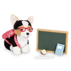 Our Generation Preschool Pup Posable 6" Corgi Pet Accessory Set