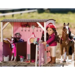 Our Generation Quarter Horse Foal Accessory Set For 18" Dolls