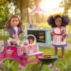 Our Generation Picnic Table Set With Play Food Accessories For 18" Dolls - Pink -Our Generation GUEST 9db4c207 a80f 46df b637 62257efe8cb0