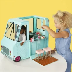 Our Generation Sweet Stop Ice Cream Truck With Electronics For 18" Dolls - Light Blue -Our Generation GUEST ac507eb3 f628 496e 9b8e 10d444fa519d