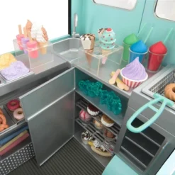 Our Generation Sweet Stop Ice Cream Truck With Electronics For 18" Dolls - Light Blue -Our Generation GUEST da984b57 ec7f 47de bb50 ca6dca3133b2