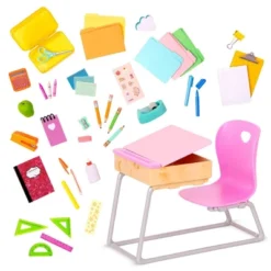 Our Generation Flying Colors School Desk & Supplies Accessory Set For 18" Dolls 9 Our Generation Flying Colors School Desk & Supplies Accessory Set For 18" Dolls -Our Generation GUEST e69bfbf1 8b91 47d6 8a91 f512a3f9ab05