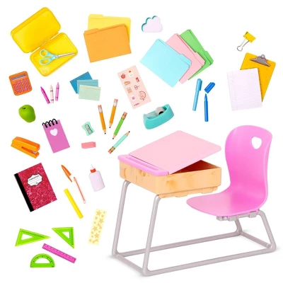 Our Generation Flying Colors School Desk & Supplies Accessory Set For 18" Dolls 6 Our Generation Flying Colors School Desk & Supplies Accessory Set For 18" Dolls - Image 4