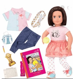 Our Generation Deluxe Bowling Doll With Book Everly