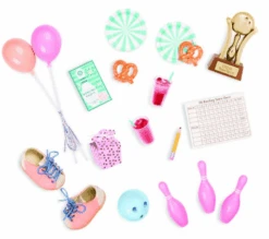 Our Generation Retro Bowling Accessory Set
