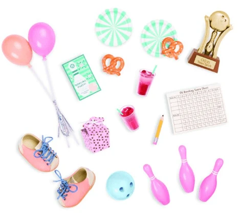 Our Generation Retro Bowling Accessory Set