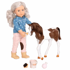 Our Generation 18-inch Doll Yanira & Horse Foal -Our Generation our generation toys our generation 18 inch doll yanira horse foal 29937006182568