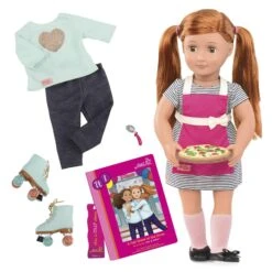 Our Generation Deluxe Isa Diner Doll With Book
