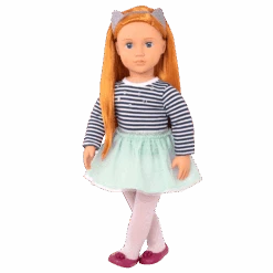 Our Generation Doll Arlee With Striped Top & Tutu