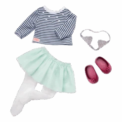 Our Generation Doll Arlee With Striped Top & Tutu -Our Generation our generation toys our generation doll arlee with striped top tutu 28946586042536
