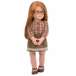 Our Generation Doll With Plain Shirt & Skirt April