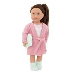 Our Generation Doll With Pyjama & Robe Lake