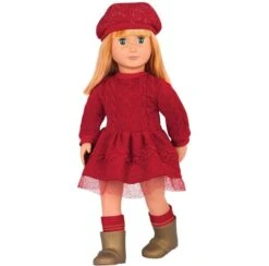Our Generation Doll With Red Dress Vanessa Eve